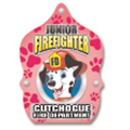 Plastic Fire Helmet with Custom Pink Dalmatian Junior Firefighter Shield